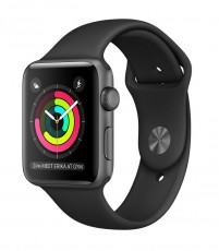 Apple Watch S2 42mm asztroszürke alumíniumtok, fekete sportszíjjal (MP062MP/A) Mobil / Kommunikáció / Smart - Okos eszköz - Okosóra - 317537