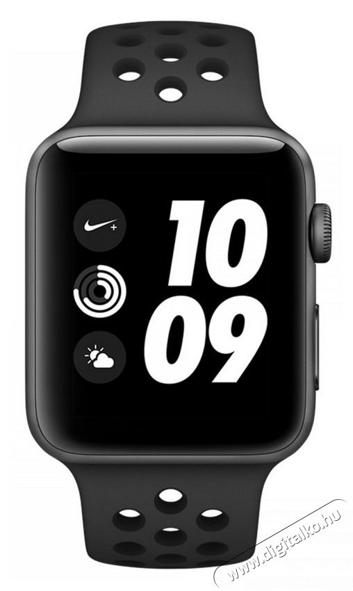 Apple Watch S3 42mm asztrosz&uuml;rke alum&iacute;niumtok, antracit-fekete sportsz&iacute;jjal Mobil / Kommunik&aacute;ci&oacute; / Smart - Okos eszk&ouml;z - Okos kark&ouml;tő - 331081