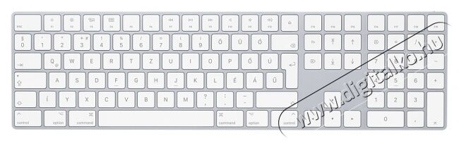 Apple Magic Keyboard számbillentyűzettel magyar kiosztással (MQ052MG/A) Iroda és számítástechnika - Billentyűzet / billentyűzet szett - Vezeték nélküli - 321555
