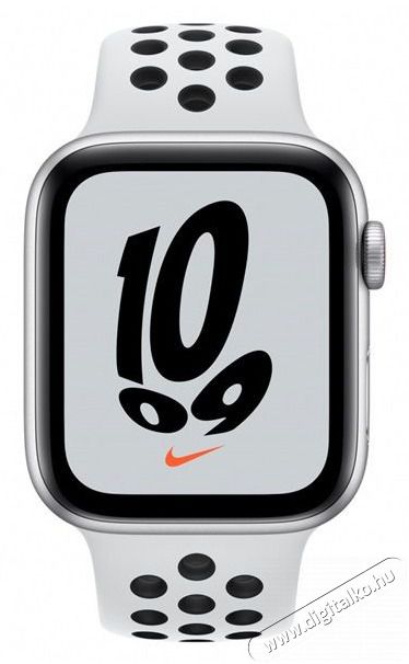 Apple Watch Nike SE (v2) Cellular (44mm) ez&uuml;st alum&iacute;nium tok, platina/fekete szilikon Nike sportsz&iacute;jas okos&oacute;ra Mobil / Kommunik&aacute;ci&oacute; / Smart - Okos eszk&ouml;z - Okos&oacute;ra - 397939