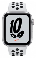Apple Watch Nike SE (v2) Cellular (44mm) ez&uuml;st alum&iacute;nium tok, platina/fekete szilikon Nike sportsz&iacute;jas okos&oacute;ra Mobil / Kommunik&aacute;ci&oacute; / Smart - Okos eszk&ouml;z - Okos&oacute;ra - 397939