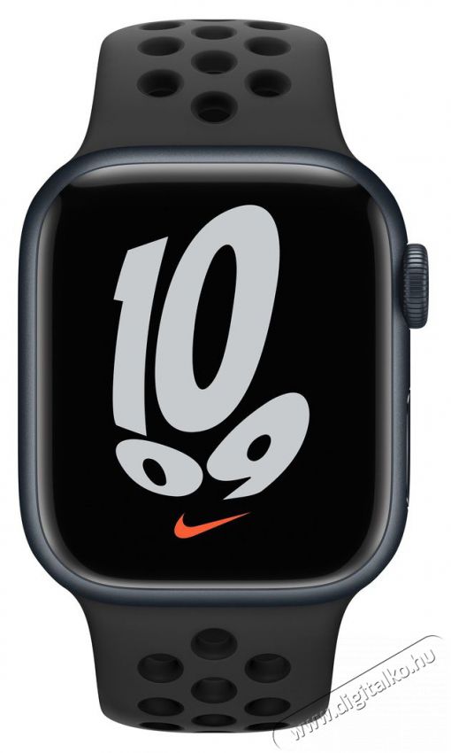 Apple Watch Nike S7 GPS-es (41mm) &eacute;jfekete alum&iacute;nium tok, fekete szilikon Nike sportsz&iacute;jas okos&oacute;ra Mobil / Kommunik&aacute;ci&oacute; / Smart - Okos eszk&ouml;z - Okos kark&ouml;tő - 385985