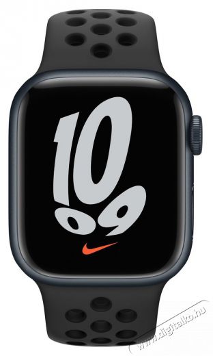 Apple Watch Nike S7 GPS-es (41mm) &eacute;jfekete alum&iacute;nium tok, fekete szilikon Nike sportsz&iacute;jas okos&oacute;ra Mobil / Kommunik&aacute;ci&oacute; / Smart - Okos eszk&ouml;z - Okos kark&ouml;tő - 385985