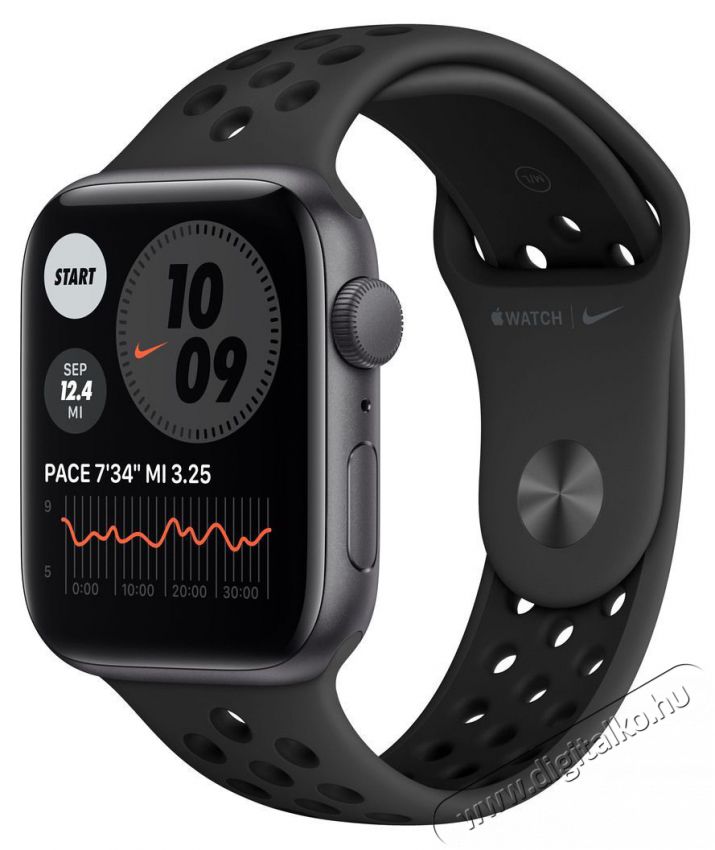 Apple Watch Nike SE (v2) GPS-es (40mm) asztrosz&uuml;rke alum&iacute;nium tok, fekete szilikon Nike sportsz&iacute;jas okos&oacute;ra Mobil / Kommunik&aacute;ci&oacute; / Smart - Okos eszk&ouml;z - Okos&oacute;ra - 385989