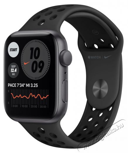 Apple Watch Nike SE (v2) GPS-es (40mm) asztrosz&uuml;rke alum&iacute;nium tok, fekete szilikon Nike sportsz&iacute;jas okos&oacute;ra Mobil / Kommunik&aacute;ci&oacute; / Smart - Okos eszk&ouml;z - Okos&oacute;ra - 385989