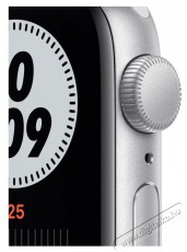 Apple Watch Nike SE (v2) GPS-es (44mm) ez&uuml;st alum&iacute;nium tok, platina/fekete szilikon Nike sportsz&iacute;jas okos&oacute;ra Mobil / Kommunik&aacute;ci&oacute; / Smart - Okos eszk&ouml;z - Okos&oacute;ra - 385988