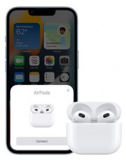 Apple AirPods 3 True Wireless Bluetooth fülhallgató és Lightning töltőtok Audio-Video / Hifi / Multimédia - Fül és Fejhallgatók - Fülhallgató mikrofonnal / headset - 453800