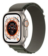 Apple Watch Ultra Cellular (49mm) ezüst titánium tok, zöld alpesi pánt (L) okosóra Mobil / Kommunikáció / Smart - Okos eszköz - Okosóra - 453425