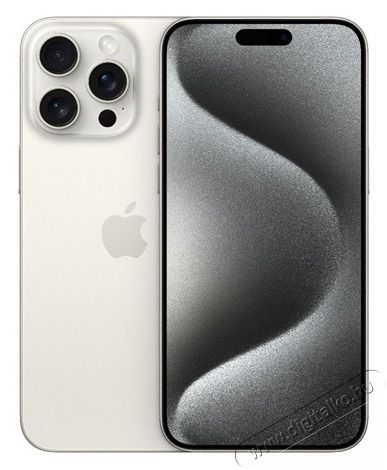 Apple iPhone 15 Pro Max 6,7 5G 8/256GB fehér titán okostelefon Mobil / Kommunikáció / Smart - Okostelefon - iOS - 494892