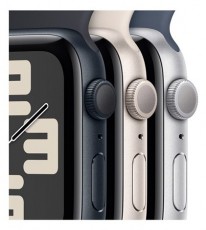 Apple Watch SE2 v2 GPS (44mm) ezüst alumínium tok , kék sport szíj (S/M) okosóra Mobil / Kommunikáció / Smart - Okos eszköz - Okosóra - 508891