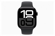 Apple Watch S10 GPS (42mm) kozmoszfekete alumínium tok, fekete sportszíj (S/M) okosóra Mobil / Kommunikáció / Smart - Okos eszköz - Okosóra - 514600