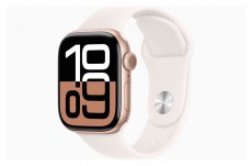 Apple Watch S10 GPS (42mm) rozéarany alumínium tok, lágy rózsaszín sportszíj (S/M) okosóra Mobil / Kommunikáció / Smart - Okos eszköz - Okosóra - 514603