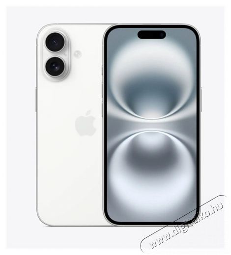 Apple iPhone 16 6,1 128GB kártyafüggetlen okostelefon - fehér (iOS) Mobil / Kommunikáció / Smart - Okostelefon - iOS - 516166