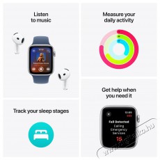 Apple Watch SE 44mm Midnight Aluminium Case with Ink Sport Loop Mobil / Kommunikáció / Smart - Okos eszköz - Okosóra - 523642