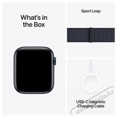 Apple Watch SE 44mm Midnight Aluminium Case with Ink Sport Loop Mobil / Kommunikáció / Smart - Okos eszköz - Okosóra - 523642