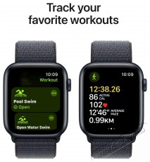 Apple Watch SE 44mm Midnight Aluminium Case with Ink Sport Loop Mobil / Kommunikáció / Smart - Okos eszköz - Okosóra - 523642