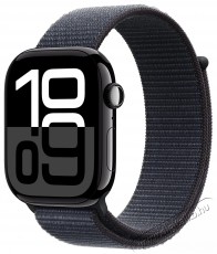 Apple Watch Series 10 46mm Cellular Jet Black Aluminium Case with Ink Sport Loop Mobil / Kommunikáció / Smart - Okos eszköz - Okosóra - 523644
