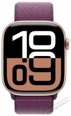 Apple Watch Series 10 46mm Cellular Rose Gold Aluminium Case with Plum Sport Loop Mobil / Kommunikáció / Smart - Okos eszköz - Okosóra - 523647