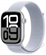 Apple Watch Series 10 46mm Silver Aluminium Case with Blue Cloud Sport Loop Mobil / Kommunik&aacute;ci&oacute; / Smart - Okos eszk&ouml;z - Okos&oacute;ra - 523641