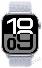 Apple Watch Series 10 46mm Silver Aluminium Case with Blue Cloud Sport Loop Mobil / Kommunik&aacute;ci&oacute; / Smart - Okos eszk&ouml;z - Okos&oacute;ra - 523641