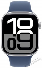 Apple Watch Series 10 42mm Silver Aluminium Case with Denim Sport Band - M/L Mobil / Kommunikáció / Smart - Okos eszköz - Okosóra - 523646