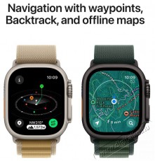 Apple Watch Ultra 2 49mm Black Titanium Case with Black Titanium Milanese Loop - L Mobil / Kommunik&aacute;ci&oacute; / Smart - Okos eszk&ouml;z - Okos&oacute;ra - 523653