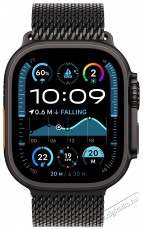 Apple Watch Ultra 2 49mm Black Titanium Case with Black Titanium Milanese Loop - L Mobil / Kommunik&aacute;ci&oacute; / Smart - Okos eszk&ouml;z - Okos&oacute;ra - 523653