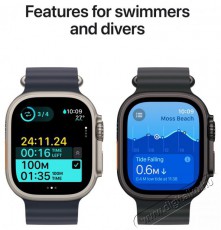 Apple Watch Ultra 2 49mm Black Titanium Case with Black Titanium Milanese Loop - L Mobil / Kommunik&aacute;ci&oacute; / Smart - Okos eszk&ouml;z - Okos&oacute;ra - 523653