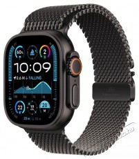 Apple Watch Ultra 2 49mm Black Titanium Case with Black Titanium Milanese Loop - L Mobil / Kommunik&aacute;ci&oacute; / Smart - Okos eszk&ouml;z - Okos&oacute;ra - 523653