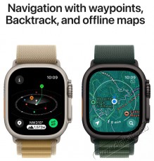 Apple Watch Ultra 2 49mm Black Titanium Case with Black Titanium Milanese Loop - M Mobil / Kommunik&aacute;ci&oacute; / Smart - Okos eszk&ouml;z - Okos&oacute;ra - 523649