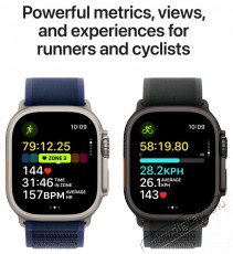 Apple Watch Ultra 2 49mm Black Titanium Case with Black Titanium Milanese Loop - M Mobil / Kommunik&aacute;ci&oacute; / Smart - Okos eszk&ouml;z - Okos&oacute;ra - 523649