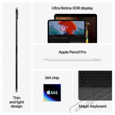 Apple iPad 11  Pro M4 Cellular 1TB nanotexturált üveg Ezüst 2024 tablet Mobil / Kommunikáció / Smart - Tablet - iOS tablet - 523713