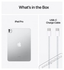 Apple iPad 11  Pro M4 Cellular 256GB normál üveg Ezüst 2024 tablet Mobil / Kommunikáció / Smart - Tablet - iOS tablet - 523720