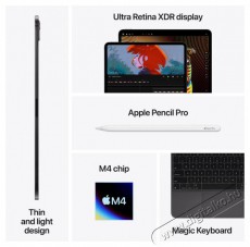 Apple iPad 11  Pro M4 Cellular 2TB nanotexturált üveg Ezüst 2024 tablet Mobil / Kommunikáció / Smart - Tablet - iOS tablet - 523739
