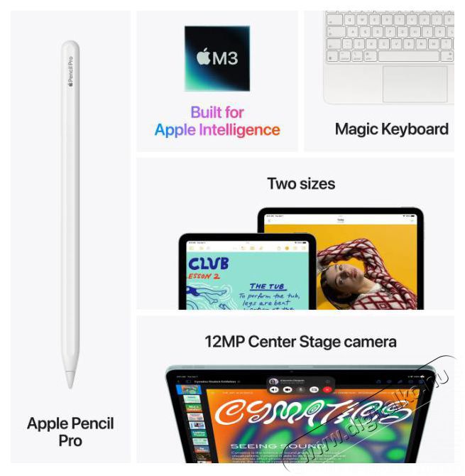 Apple iPad Air 13  2025 128GB WiFi M3 - Lila tablet Mobil / Kommunik&aacute;ci&oacute; / Smart - Tablet - iOS tablet - 523710