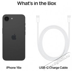 Apple iPhone 16e 512 GB fekete Mobil / Kommunikáció / Smart - Okostelefon - iOS - 526853