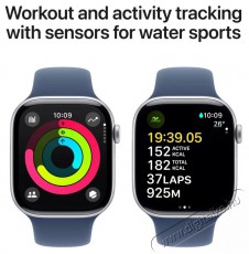 Apple Watch Series 10 42mm Silver Aluminium Case with Denim Sport Band - S/M Mobil / Kommunikáció / Smart - Okos eszköz - Okosóra - 526833