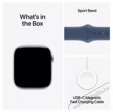 Apple Watch Series 10 42mm Silver Aluminium Case with Denim Sport Band - S/M Mobil / Kommunikáció / Smart - Okos eszköz - Okosóra - 526833