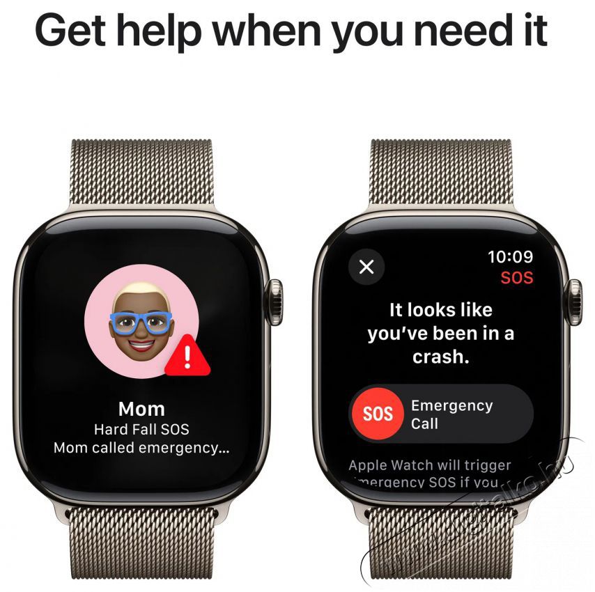 Apple Watch Series 10 46mm Cellular Natural Titanium Case with Natural Milanese Loop - S/M Mobil / Kommunik&aacute;ci&oacute; / Smart - Okos eszk&ouml;z - Okos&oacute;ra - 526834