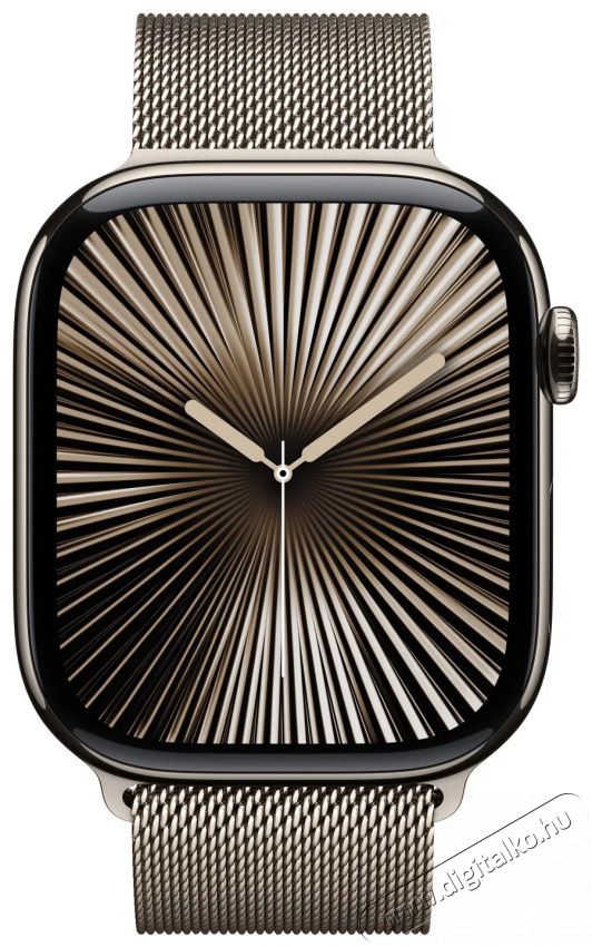 Apple Watch Series 10 46mm Cellular Natural Titanium Case with Natural Milanese Loop - S/M Mobil / Kommunik&aacute;ci&oacute; / Smart - Okos eszk&ouml;z - Okos&oacute;ra - 526834