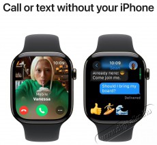 Apple Watch Series 10 42mm Cellular Slate Titanium Case with Black Sport Band - S/M Mobil / Kommunik&aacute;ci&oacute; / Smart - Okos eszk&ouml;z - Okos&oacute;ra - 523672
