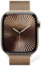 Apple Watch Series 10 46mm Cellular Gold Titanium Case with Gold Milanese Loop - S/M Mobil / Kommunikáció / Smart - Okos eszköz - Okosóra - 523665