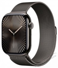 Apple Watch Series 10 46mm Cellular Slate Titanium Case with Slate Milanese Loop - S/M Mobil / Kommunikáció / Smart - Okos eszköz - Okosóra - 523660