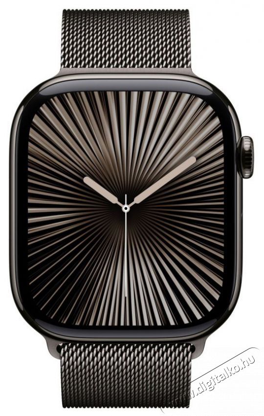 Apple Watch Series 10 46mm Cellular Slate Titanium Case with Slate Milanese Loop - S/M Mobil / Kommunik&aacute;ci&oacute; / Smart - Okos eszk&ouml;z - Okos&oacute;ra - 523660