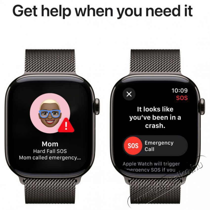 Apple Watch Series 10 46mm Cellular Slate Titanium Case with Slate Milanese Loop - S/M Mobil / Kommunik&aacute;ci&oacute; / Smart - Okos eszk&ouml;z - Okos&oacute;ra - 523660