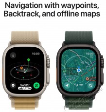 Apple Watch Ultra 2 49mm Black Titanium Case with Black Titanium Milanese Loop - S Mobil / Kommunik&aacute;ci&oacute; / Smart - Okos eszk&ouml;z - Okos&oacute;ra - 523662