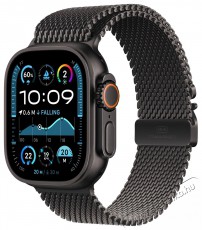 Apple Watch Ultra 2 49mm Black Titanium Case with Black Titanium Milanese Loop - S Mobil / Kommunik&aacute;ci&oacute; / Smart - Okos eszk&ouml;z - Okos&oacute;ra - 523662