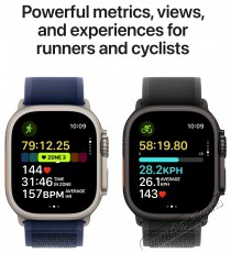 Apple Watch Ultra 2 49mm Black Titanium Case with Black Titanium Milanese Loop - S Mobil / Kommunik&aacute;ci&oacute; / Smart - Okos eszk&ouml;z - Okos&oacute;ra - 523662