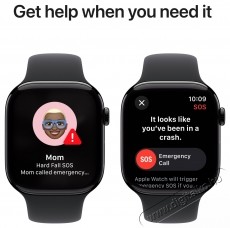 Apple Watch Series 10 46mm Cellular Natural Titanium Case with Stone Grey Sport Band - M/L Mobil / Kommunikáció / Smart - Okos eszköz - Okosóra - 523661