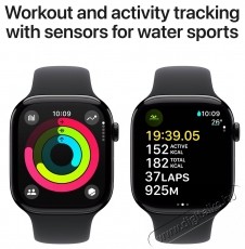 Apple Watch Series 10 46mm Cellular Natural Titanium Case with Stone Grey Sport Band - M/L Mobil / Kommunikáció / Smart - Okos eszköz - Okosóra - 523661
